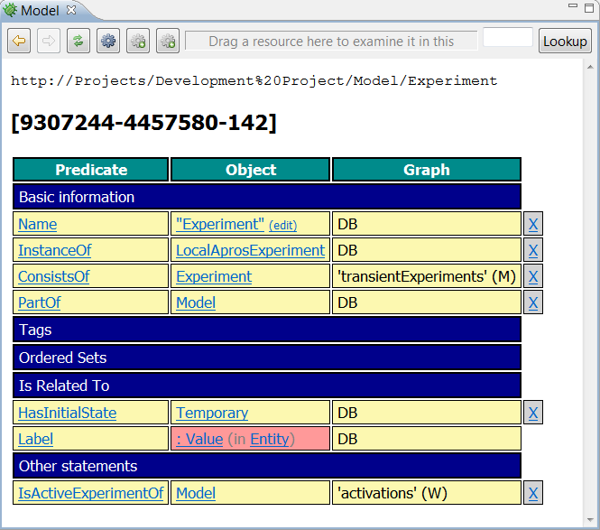 Graph debugger example with statements in virtual graphs